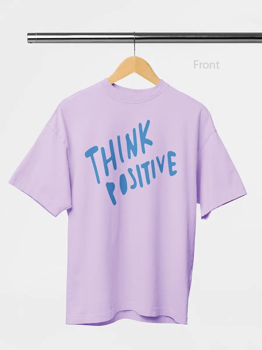 Think Positive Lavender Oversized t-shirt